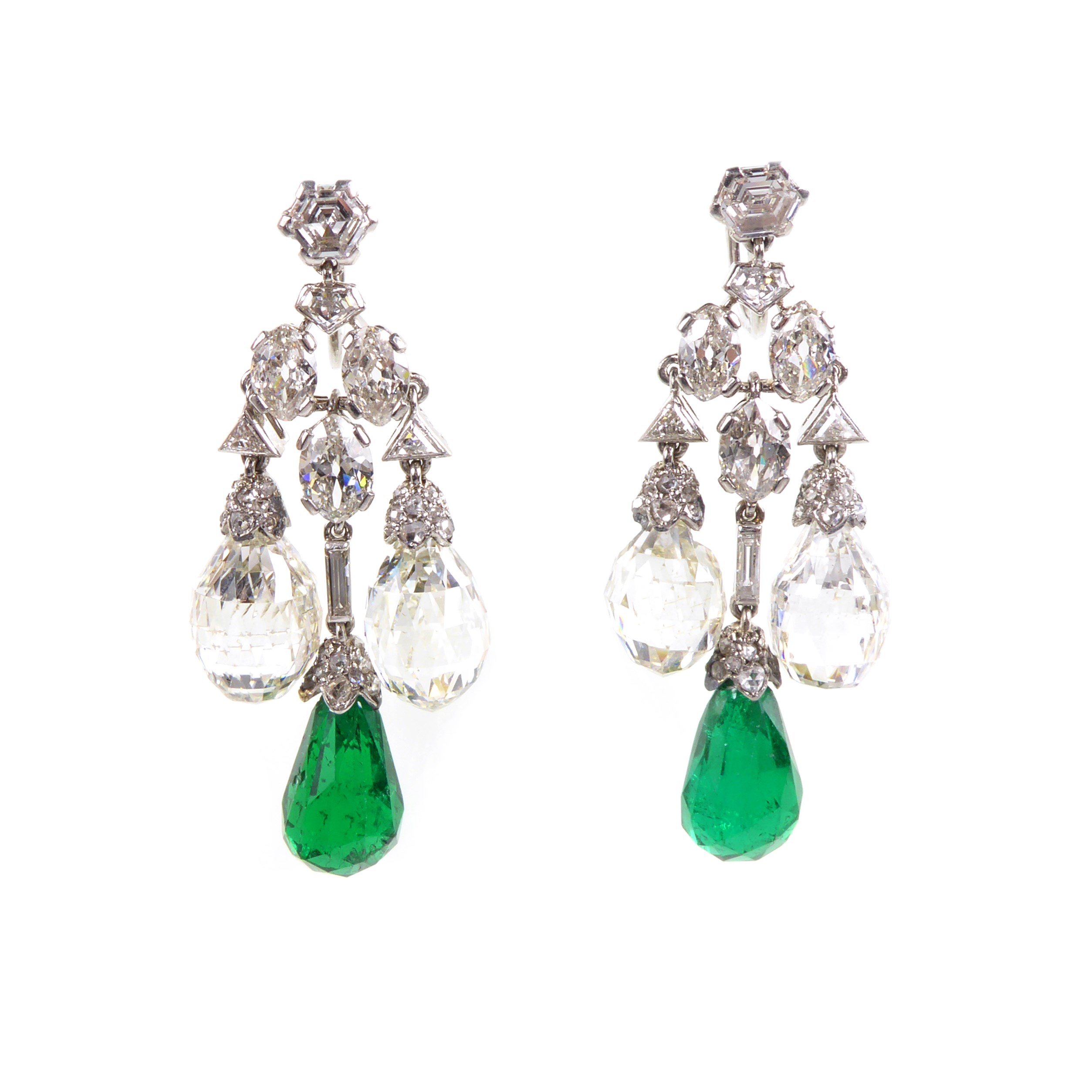 Cartier discount emerald earrings